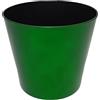 COSE DA CASA Vaso Porta Piante Natalizio Verde Lucido Glitterato portabottiglie con Ghiaccio Base Copri Piede per Albero di Natale