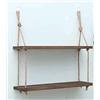 Waigg Kii Mensola da Parete Decorativa, Mensola a Dondolo in Corda di Giuta da Montare a Parete, Organizer per Foto e Casa, Decorazione per Parete per Camera da Letto e Soggiorno (30x15x16cm, Strato