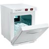 UOEONR Scaldasalviette, 5 l, asciugamano caldo sterilizzatore gabinetto, asciugamani riscaldati a 360°, armadietto scaldasalviette, armadietto riscaldante, 176°F, per bellezza, salone, spa (bianco)
