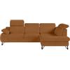 Robin Inspire Divano Angolare Convertibile Divano Letto A Forma Di L Multifunzionale Autonomo Con Spazio Di Archiviazione In Tessuto Chenille Carmelo Iverto 263 x 206 x 95 cm Destra
