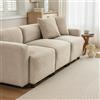 MSMOK Divano Moderno 3 Posti Con Cuscino Decorativo - Salotto Arredo Imbottito