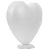 MUELODSIC Cuore in Polistirolo con Base per Decorazioni Floreali Ornamenti di Schiuma Fai da Te Bomboniere Matrimonio E Addobbi Natalizi
