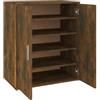 vidaXL Scarpiera Rovere Fumo 60x35x70 cm in Legno Multistrato