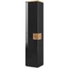 Vicco Mobile bagno alto Eden, Antracite, 40 x 184.2 cm, per montaggio a parete con suddivisione interna variabile