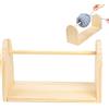 Fmzrbnih Porta Filati - Porta Filati Portatile, Porta Filati Girevole Singolo | Supporto Orizzontale Multiuso Per Gomitoli Di Filato Di Legno, Supporto Per Organizer Per Filati Facile Da Usare Per Forniture Pe