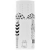 Genérico Porta Ombrelli con Disegni di Ragazze in Acciaio Bianco,Bianco,2.19kg,246801