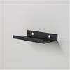 Steelnovo | Caronte, Mensola Portafoto in Metallo Verniciato, Mensola da Parete Portaoggetti, 20x3x10 cm, Colore Nero, Design Minimal e Moderno, Scaffale da Muro, Made in Italy