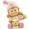 Ingrosso e Risparmio Bomboniere Nascita Bambina 12PZ Calamita Jolly Segnaposto Sacchetto Portaconfetti Decorazioni Femmina Tamburello Allegria Energico