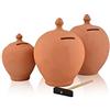 FUNNYGIFT Salvadanaio in Terracotta con Martello 18 cm - BANCA DEI SOLDI - REGALODIVERTENTE - Bambini, Collezionisti - Unisex - Arancione