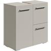 Badplaats B.V. Mobiletto da bagno Mars 60 x 30 cm, in cashmere con 2 ante e 1 cassetto