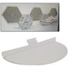 arredoterminal one KIT 5 RIPIANI MENSOLE MENSOLINE PLEXIGLASS TONDE PLEXI PORTA SCARPE CALZATURE PER PANNELLO DOGATO Cabina armadio guardaroba arredamento negozi
