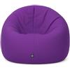 PATCH HOME Patchhome - Pouf 2 in 1, cuscino da pavimento, poltrona a sacco da gaming, per adulti e bambini, con imbottitura, Ø 100 cm, viola (purple)