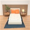 MiaSuite Materasso Singolo 80x185 cm, Alto 11 cm, Pieghevole, Ortopedico, Indeformabile, Dispositivo Medico Classe 1, Rivestimento Silver, Anallergico, Antiacaro, Traspirante, Made in Italy - Levante
