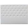 Habitat et Jardin Testiera del letto imbottita 169 cm Déco in PVC -Bianco