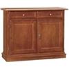 Vicentini arreda CREDENZA MADIA BUFFET IN LEGNO ARTE POVERA 2 ANTE MOD MARTINI NOCE SCURO