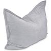 chilly pilley L XL XXL Sacchetto Di Fagioli Cuscino Da Pavimento In Velluto A Coste Cuscino Da Pavimento In Polistirolo Sacchetto Di Fagioli Gigante Materiale 100x155 Argento