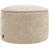icon Milano Pouf Poggiapiedi, Beige, Chenille, Poltrona Sacco con Riempimento Incluso, Pouf Sacco, Camera da Letto, Soggiorno, Mobili Soggiorno