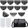 NBEADS 10 Set Chiusura Tuck Lock, Fibbie per Borse in Ferro Triangolari Chiusures A Pollice Chiusure in Metallo per Borse in Pelle Chiusures per Borse A Tracolla, Canna di Fucile, 30.5x52x11mm