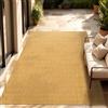 Paco Home Tappeto Per Esterno Balcone Terrazza Tappeto Cucina Monocolore Mélange, Dimensione:120x160 cm, Colore:Giallo