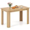 COSTWAY Tavolo da Pranzo 120 cm per 4-6 Persone, Tavolo Rettangolare in Legno in Stile Rustico, Tavolino Elegante per Cucina, Soggiorno e Sala da Pranzo, 120 x 70 x 75 cm