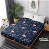 Chickwin Elastic Lenzuolo sotto Coprimaterasso per Letto Singolo Doppio, Stampa di Animale Lenzuolo profondità 30cm, per Camera da Letto (150x200 cm,Fenicottero)