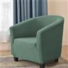 Hearda Copripoltrona 1 Posto, Jacquard Tinta Unita Copripoltrona, Elastico Copri Poltrona con Braccioli, Antiscivolo Cocktail Copri Poltrona, per Soggiorno Camera da Letto Club (Verde)