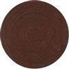 vidaXL Tappeto Lavorato a Mano in Juta Naturale Intrecciata Rotondo a Spirale Cucina Salotto Passatoia Artigianale Stuoia 90 cm Marrone
