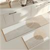 Hixingo Tappeto Cucina in Diatomite, Passatoia Cucina Antiscivolo Lavabile Tappeti da Cucina, Tappeto da Cucina Design Moderno Tappeto da Bagno Tappetino per Doccia (Geometrico,60x150cm)