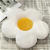 Chickwin Cuscino a forma di fiore con margherita, morbido cuscino estetico a forma di fiore, per camera da letto, divano, sedia, grazioso decorazione per la stanza (127 x 127 cm, bianco)