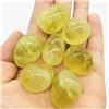 LQYXGS Decorazioni per la casa in Cristallo Cristalli Pietre Quarzo Naturale Giallo Citrino Crepa Pietre Burattate(100g)