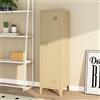[en.casa] Armadio da Ufficio con Anta e Serratura Mobile in Acciaio per Archivio con 3 Scomparti Armadio da Spogliatoio 137 x 38 x 38 cm color Cammello