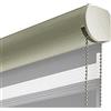 Russo Tessuti Tenda Rullo Night Day Vedo Non Vedo Interno Oscurante Zebra Blinds Giorno Notte-Grigio-240x300