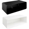 Natural Goods Berlin - Comodino sospeso, 45 x 24 x 15 cm, colore: bianco, in metallo, 45 x 24 x 15 cm