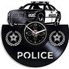 AVJERA Orologio da Parete Moderno Auto della Polizia Art Vinyl Record Orologio da Parete retrò Compleanno Capodanno Natale Regalo di Compleanno personalità Creative Home Design