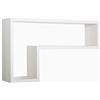 MODULARREDO | LETTERA Mensola da Muro, Pensile Bagno, Mensola da Parete, Scaffale da Parete, Rovere Sbiancato, 61x37 p15.5 cm, Kit Tasselli Incluso - Made in Italy