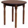 k koma Tavolo rotondo in legno di pino, tavolo da pranzo, tavolo da pranzo, ecologico, per ristoranti, noce (diametro: 50 cm)