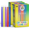 Ner Mitzvah 2-Pack Colorful Chanukah Candles - Standard Size Fits Most Menorahs - Premium Quality Wax - Assorted Colors - 2 x 44 Count for all 8 Nights of Hanukkah
