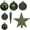 FACCIO IO S.R.L. Sfere assortite e puntale verde 33 pz