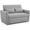 FACCIO IO S.R.L. Divano Letto Due Posti Pull Out in Poliestere Grigio 140x86x88 cm