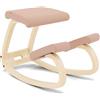 Varier Balans Sedia ergonomica in legno naturale/rosa chiaro movimento postura ufficio casa ufficio apprendimento 10 anni garanzia di qualità