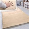 Paco Home Tappeto a Pelo Lungo Shaggy Morbido per Soggiorno e Camera da Letto Finto Pelliccia Moderna e Soffice Monocolore, Dimensione:80x300 cm, Colore:Sable