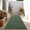 Paco Home Tappeto Per Esterno Balcone Terrazza Tappeto Cucina Monocolore Mélange, Dimensione:80x150 cm, Colore:Verde