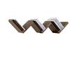 Gicos Mensola da Parete scaletta pensile scaffale in Legno MDF da Muro Colore Noce 59 * 12 * 12 cm Libera Installazione DOU-788970