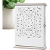ycezw Scatola portaoggetti per chiavi, organizer vintage in legno con 6 ganci, design decorativo intagliato, montaggio a parete, portachiavi rustico per casa, ufficio, ingresso, corridoio, soggiorno