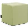 extroitaly Dado Lime Pouf Ecopelle Mis. 40X40 H.40 SFODERABILE in Ecopelle Lavabile Idrorepellente Portata Peso kg.100/110 Lampo sul Fondo - Interno in poliuretano indeformabile -