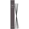 MUHA'| Bastoncini per Diffusori in Fibra, Stick Neri di Ricambio per Profumatori Ambienti da 100ml, Set da 6 pezzi, Lunghezza 27 cm