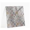 Generic Piano per Tavolo Quadrato 50x50 cm | Base In Vetro Temperato | Lastra di Protezione | Installazione Semplice | Con Cuscinetti Antiscivolo | Per Pranzo, Cucina | Decorativo - Mosaico con Ornamenti