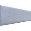 DHOME Testiera Imbottita Liscia Esclusiva Serie Luxury Edition da Parete Acustica Fonoassorbente per Letto e Camera da Letto (Espigas Azul, 160cm, 4cm Spessore)