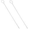 NUOBESTY Set 2 Uncinetti in Acciaio Inox per Cucito Professionale, Accessori per Maglieria Fai da Te, Strumento per Girare e Abbottonare Tubi Sbiechi, Utilizzo Artigianale e Hobbistica