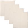 ifundom 4 Pezzi Tessuto da Ricamo in Lino Beige 26X26 CM, Tessuto Punch Needle Versatile e Pratico per Punto Croce e Progetti di Ricamo Fai-da-Te